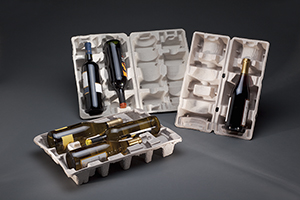 Wine Packs Molded Fiber Packaging by Molded Fiber Technology (MFT)